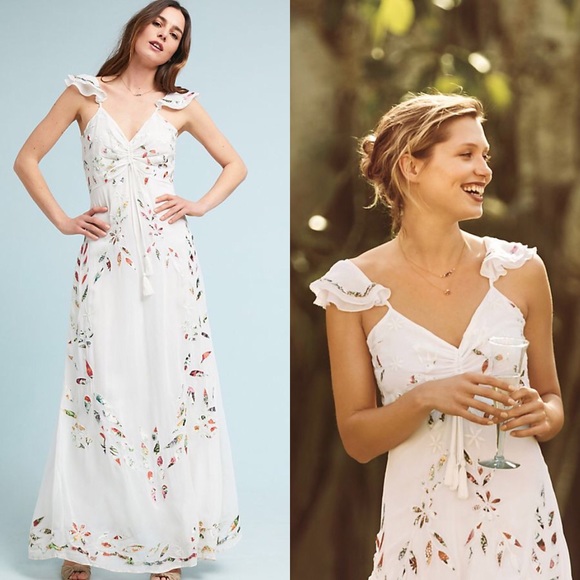 Anthropologie Dresses & Skirts - NWT Farm Rio • Floral Flutter Maxi Dress